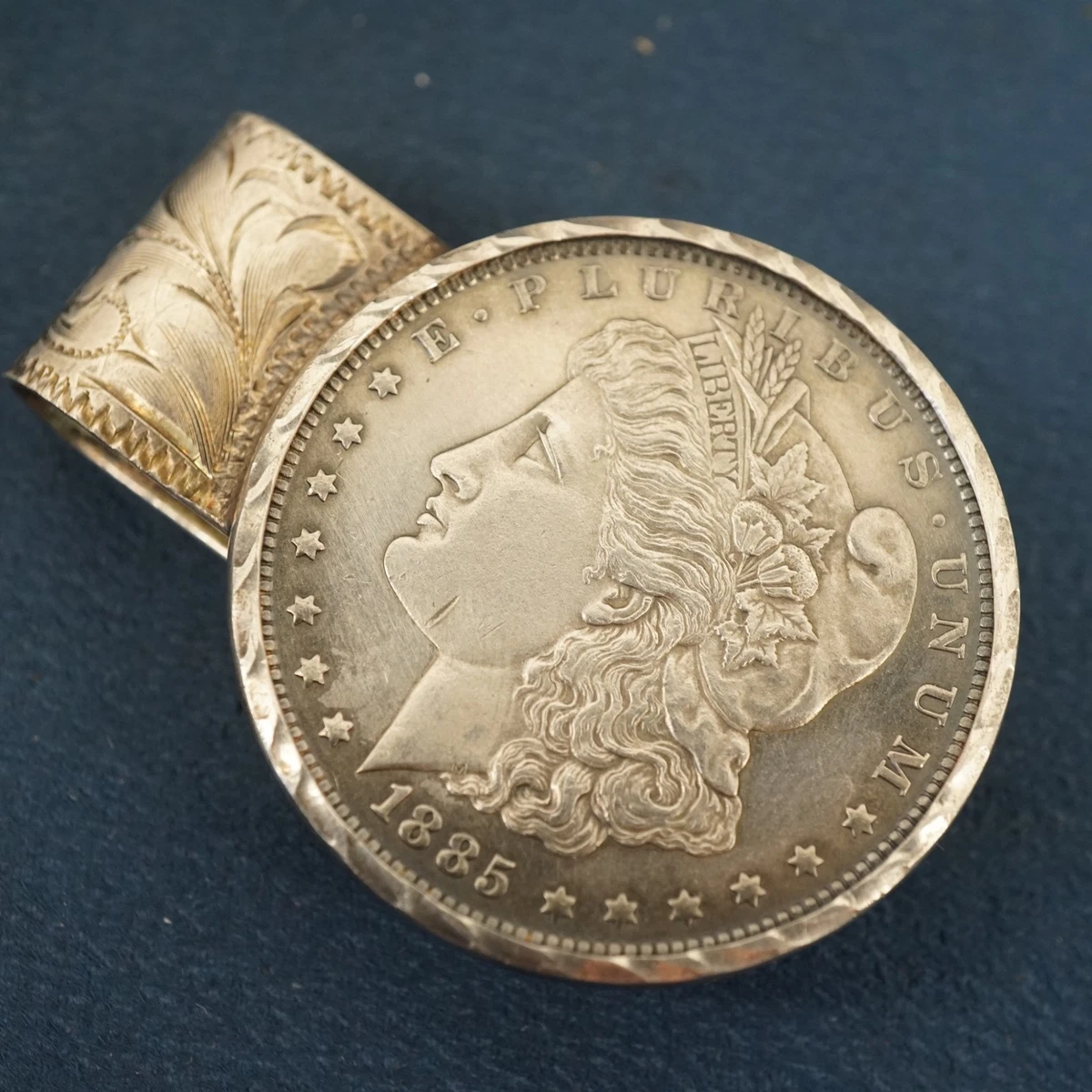 Dollar/Money Clip Geldscheinklammer Extra Dünn Mit Schnapp Kleingeldfach Leas In Echt Leder Schwarz Leas Special Edition