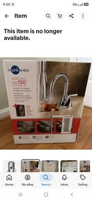 InSinkErator  Invite HOT150 Instant Hot Water Dispenser System H-HOT150C-SS