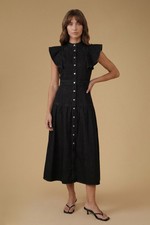 Oasis Black Denim Dress Womens Casual Dresses