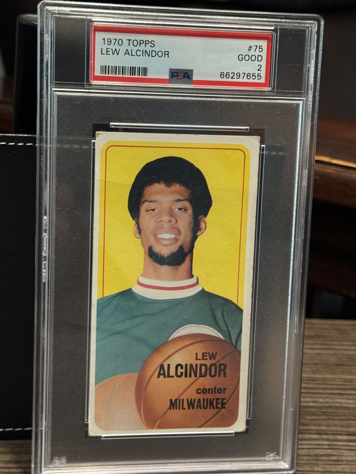 1970-71 Kareem Abdul-Jabbar Lew Alcindor PSA 2  #75 2nd Year HOF