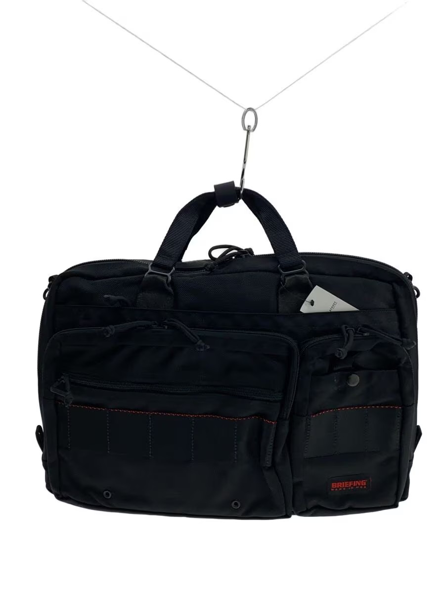 BRIEFING Briefcase Black, Solid Color, Shoulder/C… - image 1