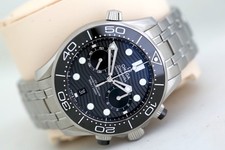 Omega Seamaster Chronograph (2021) - 44mm Co-Axial Automatic Watch - Black Dial