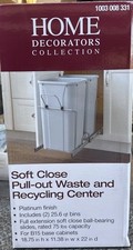 Home Decorators B15 Pull-out Waste and Recycling Center In Cabinet NEW