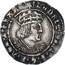 1526-44 Groat - Henry VIII British Silver Hammered Coin - Very Nice