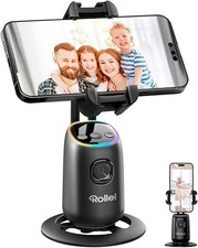 Auto Face Tracking Tripod Desktop 360 Rotation Phone Holder with AI Track