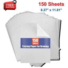 Tracing Paper for Drawing Trace Paper - PSLER 150 Sheets White Translucent Trace
