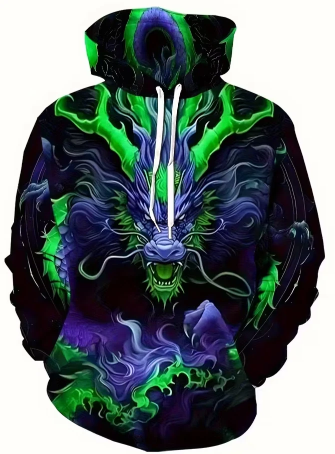 Men's Colorful Sweatshirts Hoodie long sleeve oversized BIG size 3XL