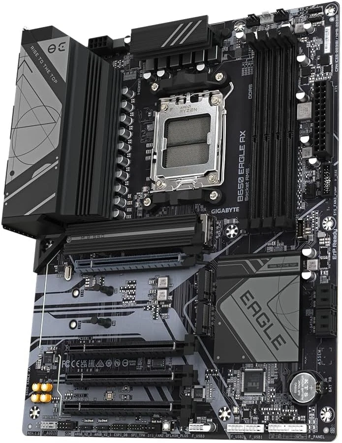 GIGABYTE B650 Eagle AX Mainboard Sockel AM5 Ryzen 7000/8000/9000 ATX DDR5 WiFi 6 - Bild 4 von 4