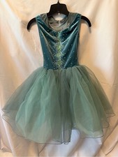 Weissman Scallop Inset Boatneck Tutu Dress-Dance costume- 16657