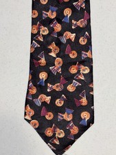 Mario Valentino Men's Italian 100% Silk Tie USA Made Abstract Pattern Suave