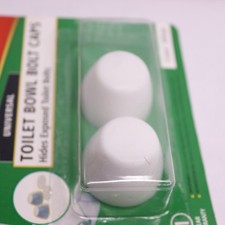  2-Pk Fluidmaster Toilet Bolt Cap Plastic White 7115