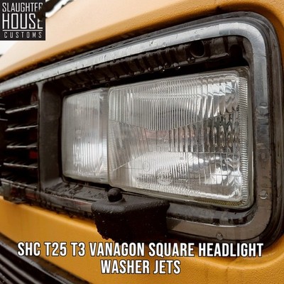 SHC T25 T3 Vanagon Square Headlight Washer Jets
