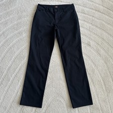 Lee Straight Leg Casual Work Dress Pants Black Women s 8
