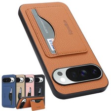 For Google Pixel 11 Pro XL 10 9 8 Shockproof Leather Card Wallet Case Flip Stand