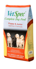 VetSpec Complete Puppy & Junior Salmon Dog Food Dry 12kg 6.67 per kilo
