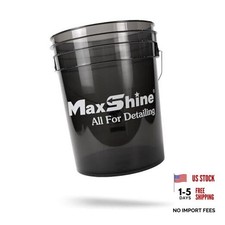 5 Gallon Universal Detailing Bucket Black   Car Wash 5g Bucket Smoke 