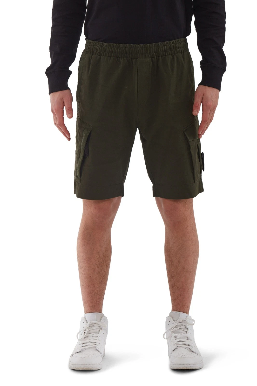 MA.STRUM DRAWSTRING CARGO SHORT OIL SLICK SIZE SMALL