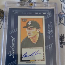 Topps 2009 T-206 Nick Evans Autographed Insert MLB New York Mets Card