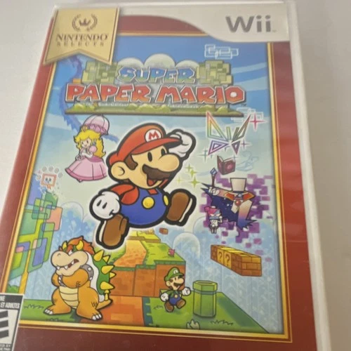 Nintendo Super Paper Mario Multiplayer Platformer 2007 Nintendo Wii Game Manual