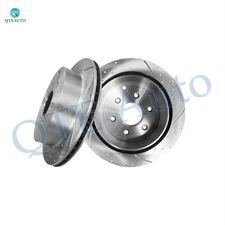 Rear 286mm Drilled Slotted Brake Disc Rotors For 2005-2022 Nissan Frontier