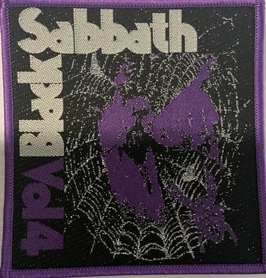 Black Sabbath - Vol. 4 Spiderweb 4'' x 4''  Woven Patch [Classic Doom Metal]