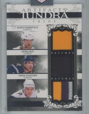 2009-10 Upper Deck Artifacts Tundra Trios Patches /10 Jason Pominville/Derek