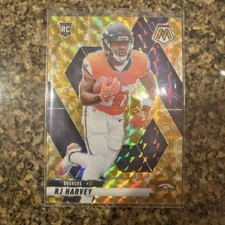 2025 Mosaic Yellow Reactive #375 RJ Harvey &  (8) Cards