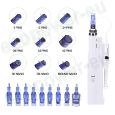 Micro Hydra Pen Wrinkle Removal Skin Whitening Anti-age w/ 2pc Nano Nee/dles Set