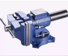 Multifunctional Double-Jaw Bench Vise with 360-Degree Universal 3D Rotation
