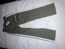 PALM ANGELS Military Green Polyester Classic Track Pants Size Small Zipper Bot