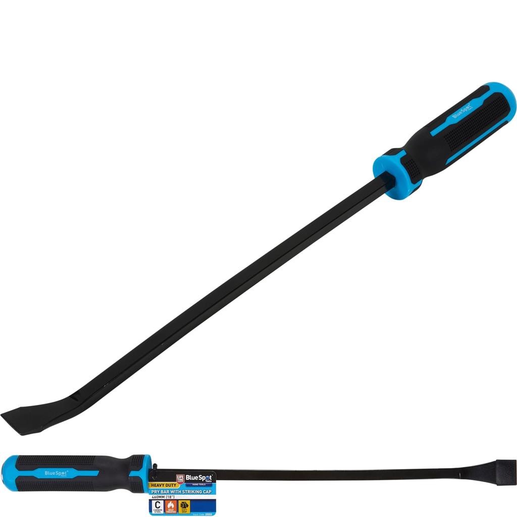Bluespot Pry Bar Striking Cap Strong Steel Lever Wrecking 460mm 18"" Jemmy Tool