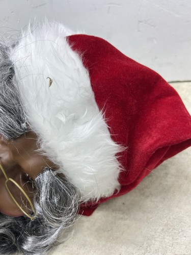 Gemmy 4 Fuß singender tanzender Animatronic Weihnachtsmann Ersatzteil ~ Kopf mit Brille - Bild 4 von 13