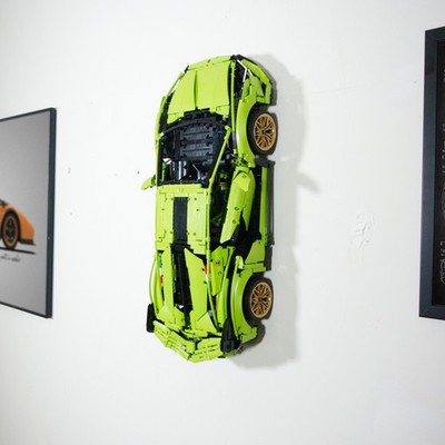 Wall Mount for LEGO Technic Lamborghini Sián FKP 37 42115 3D Printed Design