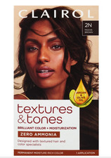 Clairol Textures  Tones Permanent Hair Dye, 2N Mocha Brown