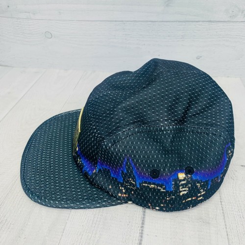 Warning Rocksmith Explicit Black Purple CITY SKYLINE SCENE Adjustable Ball Cap - Picture 5 of 9