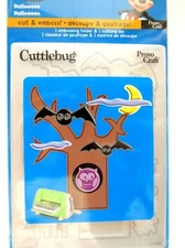 Halloween Spooky Tree Cuttlebug Disney Die & Embossing Folder 37-1743 NEW!
