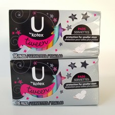 U By Kotex Tween Pads 16 Ct For Sale Online Ebay