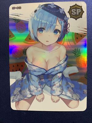 Rem Rezero Life World Cute SP 13 Foil Goddess Waifu Card Girl Holo Doujin Anime