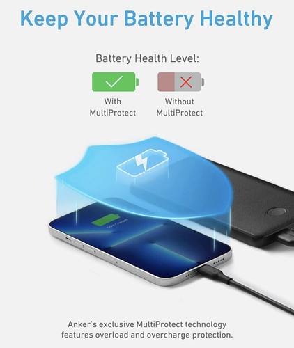 Anker PowerCore Slim 10000 10000mAh Power Bank - Black - Picture 4 of 6
