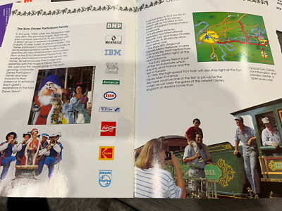 euroDisney Opening April 12, 1992 promotional brochure & Passport