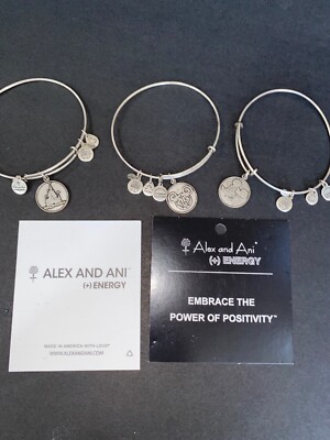 NEW Disney  ALEX AND ANI Mickey Filigree Bracelet + Castle Mickey Retired X3 Lot