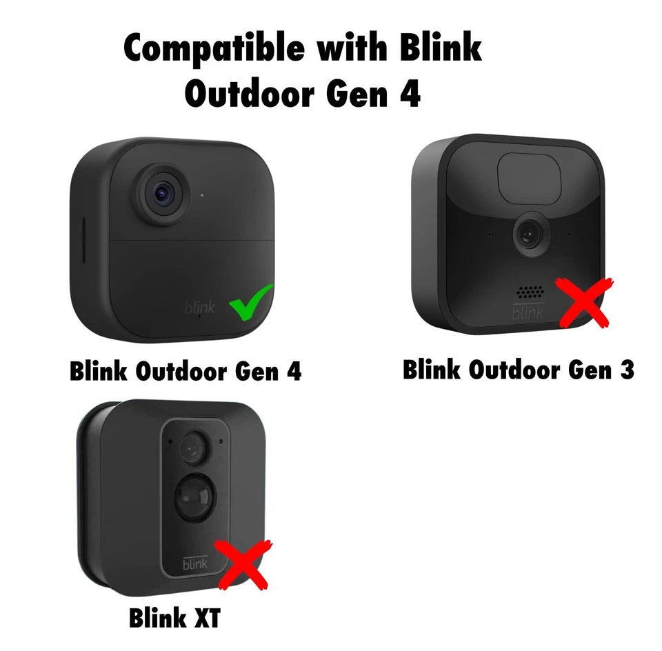 Paquete de 2 campanas con toldo de lluvia para cámara exterior parpadeante cuarta generación Foto 3 de 4