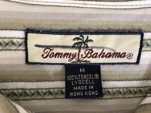 Tommy Bahama M Multicolor Stripes Button-Up Long Sleeve Mens Shirt - Picture 6 of 6