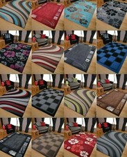 Rugs 120x170 Large Contemporary Design Low Pile Carpet Mat Any Room 