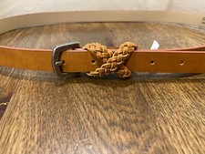 Gap Women's Sie M Brown Leather Belt Synthetic Leather - 012
