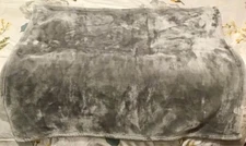 A-Monlapin Luxury Velvet Plush Baby Blanket Throw Gray 38”x32”