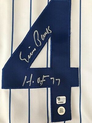 Ernie Banks Autographed Jersey - Framed - COA - Deceased - Chicago Cubs