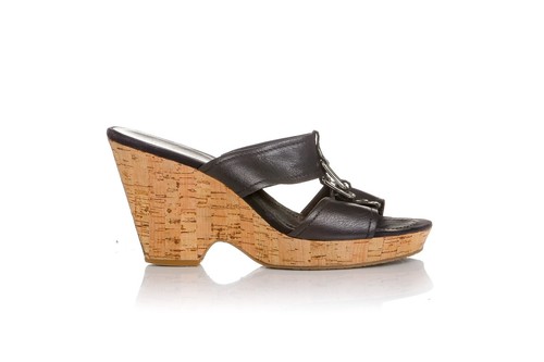 Nine West Cork Wedge Sandalias 10 Negro Resbalón en Zapatos de tacón  puntera abierta plataforma Hebilla | eBay