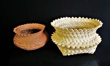 (2) Tarahumara  Handmade Baskets - Chihuahua, Mexico