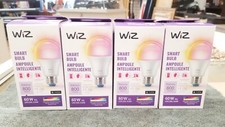WiZ White  Color Changing Wi-Fi Smart LED Light Bulb Motion Sensor - Lot Of 4